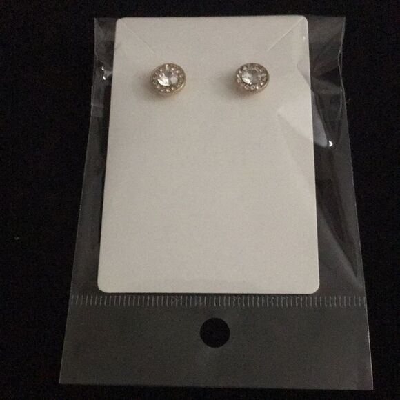 Bundle Sale 3 for $15 | Gold Tone Crystal Earrings | Central Sparkle - Picture 7 of 10